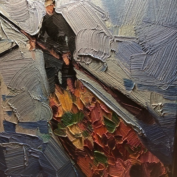 Jose Trujillo Flower Boats Original Oil Painting 12x16 NEW with certificate - Picture 4 of 12